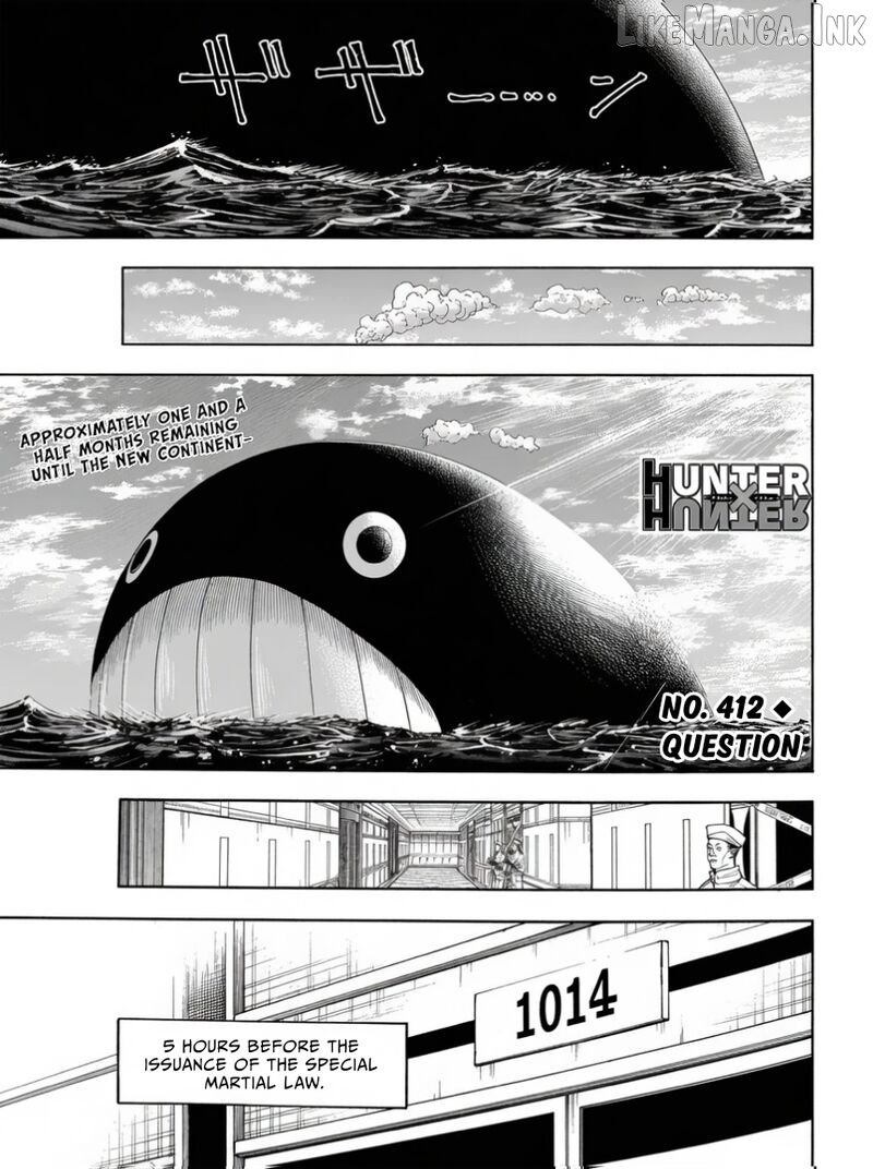 Hunter x Hunter, Chapter 412 image 01